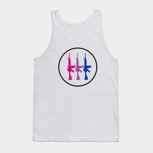 Bisexual Pride Flag Rifles Tank Top